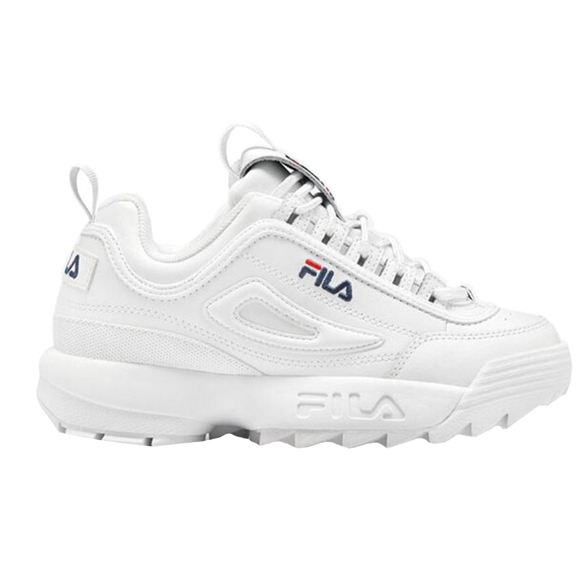 FILA DISRUPTOR II PREMIUM PARA CABALLERO COLOR BLANCO MARINO