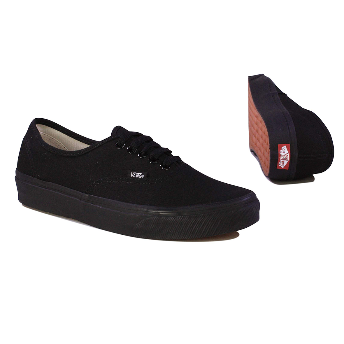 VANS AUTHENTIC UNISEX COLOR NEGRO MONOCROMO